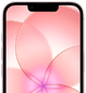 Un iPhone 17e rosa chiaro con Ceramic Shield 2 mostrato parzialmente di fronte, si nota lo sfondo con l’immagine di un fiore rosa