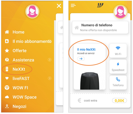 Menu APP